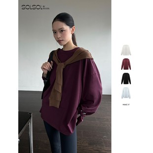 基础T 设计师品牌 舒柔廓形长袖 SOLSOL买手店 25秋冬新品 MAKE