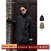 拉贡半卷翻领双排扣外套 IMMI 设计师品牌25秋冬新品 SOLSOL买手店