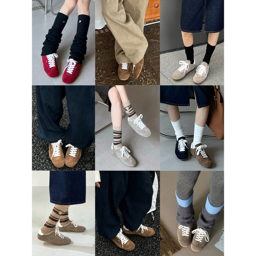 SOLSOL买手店现货IMMI24秋冬绒面/牛毛皮/真丝/闪银/光面皮德训鞋