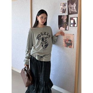 上衣 设计师 搞怪小狗印花长袖 SOLSOL买手店 25早秋新品 OPEN