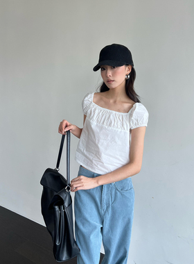 LOW CLASSIC LC 设计师品牌 26早春新品 抽褶棉质上衣 SOLSOL