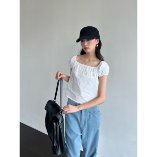 CLASSIC 抽褶棉质上衣 26早春新品 SOLSOL 设计师品牌 LOW