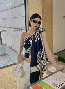 女衫 SOLSOL买手店 真丝垂褶无袖 2024春夏新品 YCH设计师品牌