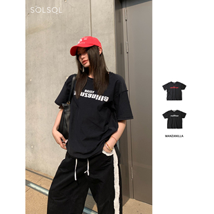 SOLSOL买手店 倒写胶印T MANZANILLA 设计师品牌25春夏新品