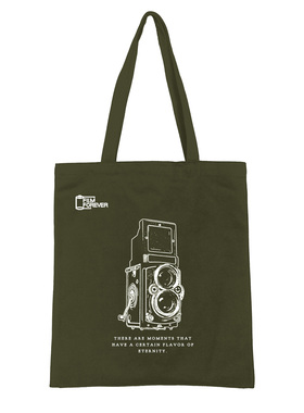 FILM FOREVER双反相机帆布袋包摄影托特包双反单反胶片复古黑色
