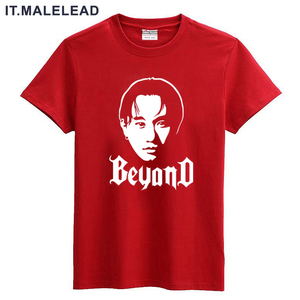 beyond短袖t恤周年纪念衫男夏半袖圆领纯棉黄家驹衣服摇滚体恤