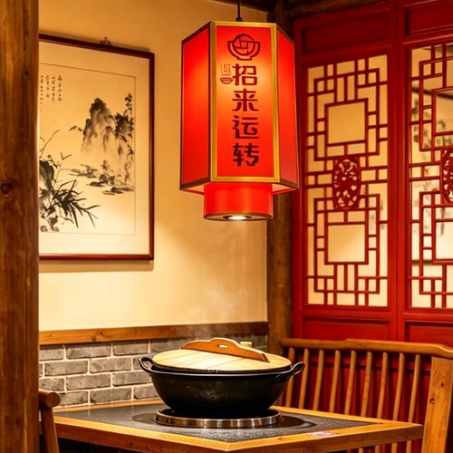 中式火锅饭店餐饮店专用灯笼吊灯