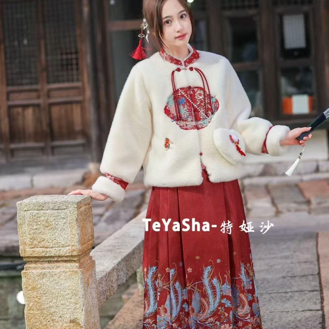 女童汉服套装2026新款儿童中国风唐装女孩古装古风马面裙两件套潮,童装/婴儿装/亲子装,套装,淘宝优惠券,粉丝福利购,淘宝优惠卷