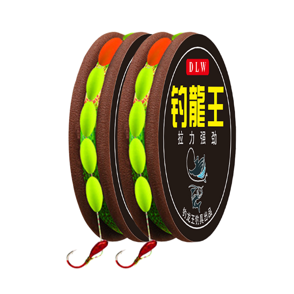 七星漂朝天钩线组千又钓鱼线套装传统浮漂成品主线高灵敏鲫鱼漂