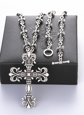 日韩时尚夜店潮人十字架项链 权志龙GD同款复古时尚潮流克罗配饰