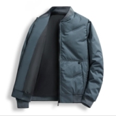 外套加厚棉袄防水防寒中老年爸爸装 冬季 男士 棉服骑手立领夹克棉衣