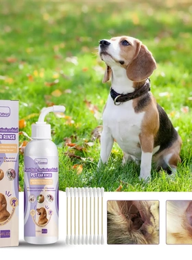 Pet Ear Cleaning Solution for Cats and Dogs Relieve Ear Cana