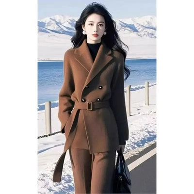 高端时尚洋气减龄针织套装女秋冬季穿搭一整套高级感气质2025新款