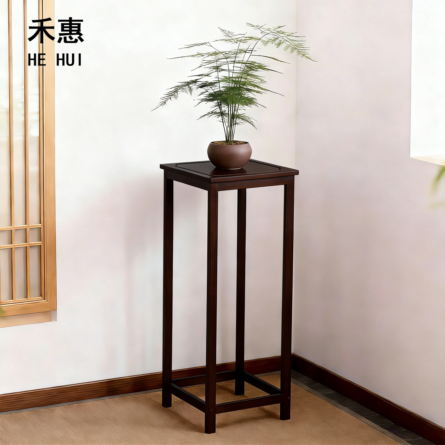 花架置物架阳台花架子客厅落地式植物摆放架家用新中式花盆放置架