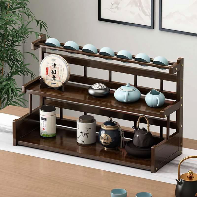 博古架杯架家用桌面小茶架