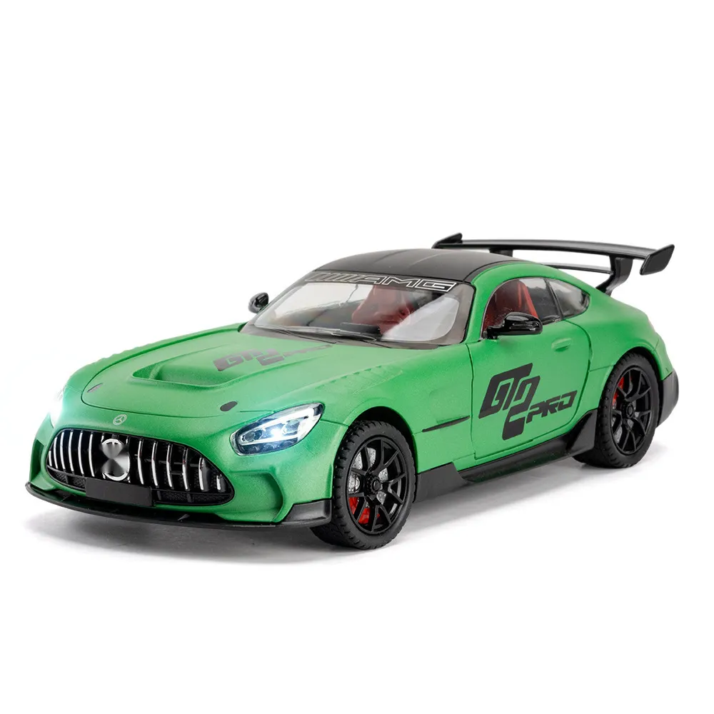 （盒装）仿真1比24大奔AMG-GT合金跑车模型摆件玩具
