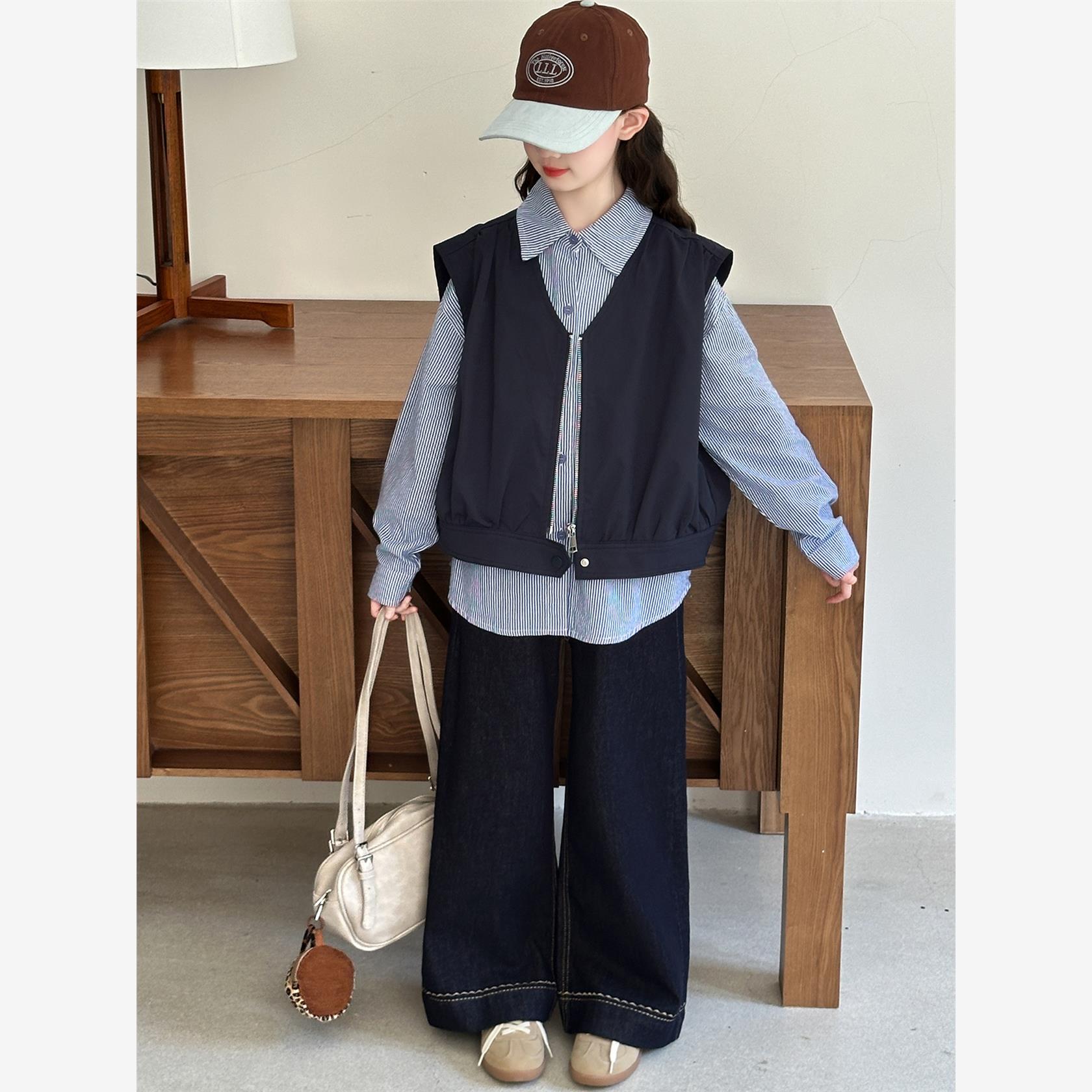 女童秋装休闲套装2025新