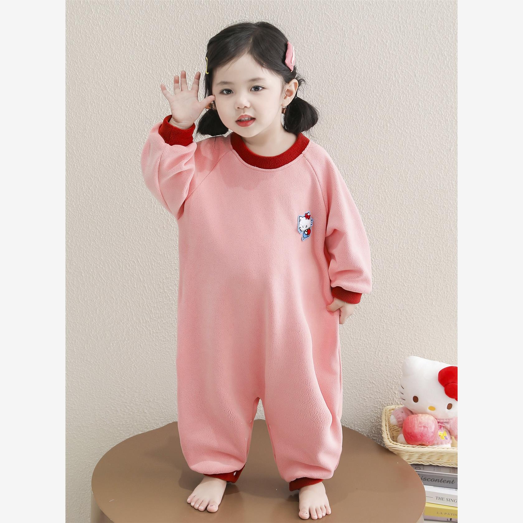 女童连体睡衣秋冬季奥粒