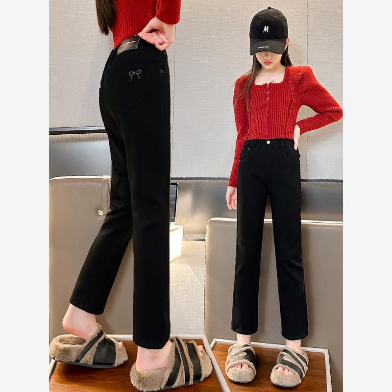 女童裤子秋冬2025新款中