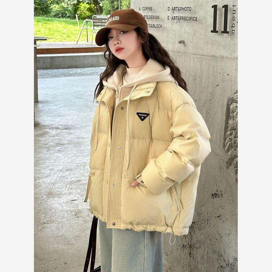 女大童假两件棉衣冬装2025新款洋气女孩学生加厚外套冬季羽绒棉服