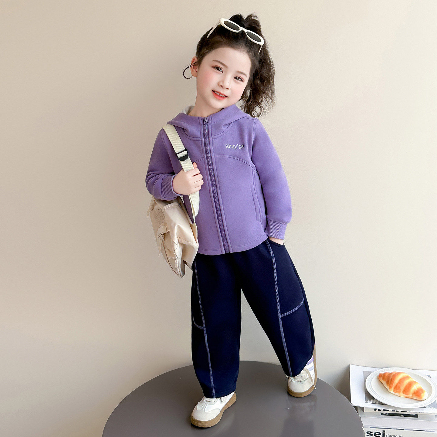 春季宝宝儿童女童休闲衣服时髦洋气春装两件套运动套装2026新款女