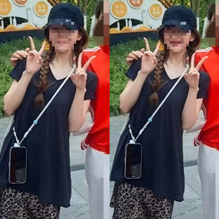 赵露思同款简约松弛设计感百搭时尚夏季两穿V领短袖豹纹短裙女钱