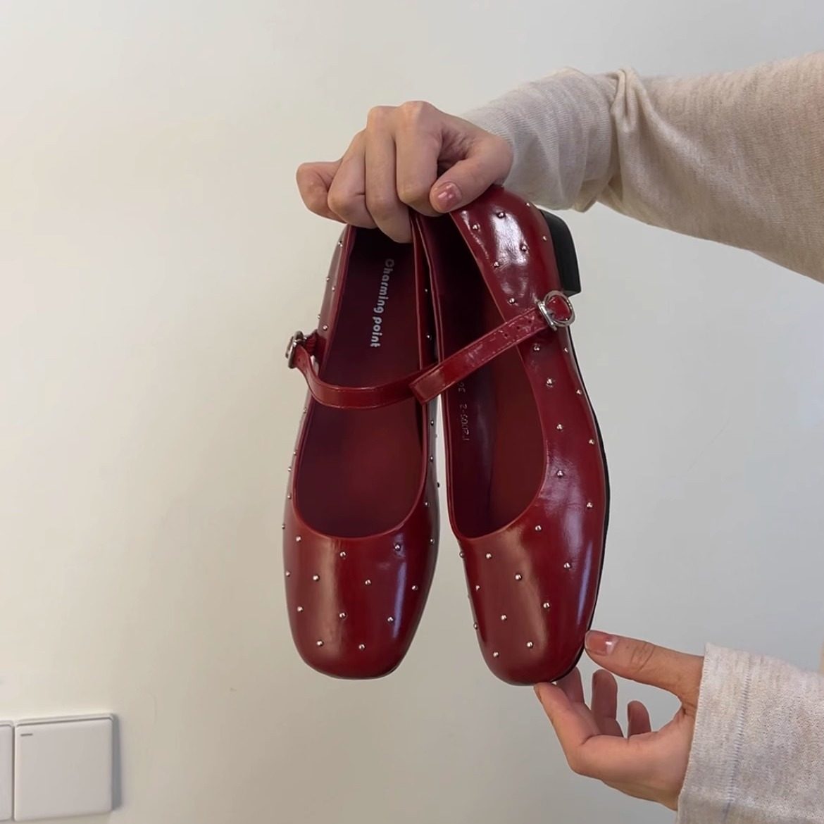 34-42码！深林舞会~气质平底方头铆钉玛丽珍鞋一字扣女浅口单鞋,女鞋,浅口单鞋,淘宝优惠券,粉丝福利购,淘宝优惠卷