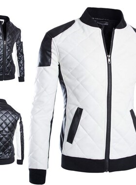 2018 diamond men's leather large size men's leather jacket
