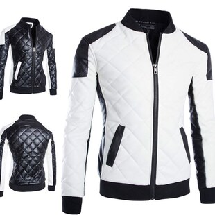 men leather large jacket 2018 size diamond