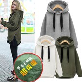 Hoodie fleece sweatershirt 2016 Girl leisure thicken blouse