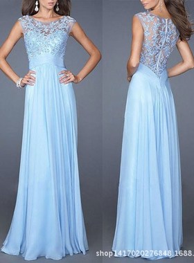 2016 Summer Women Party Gown Long Lace Dress Night Dresses女