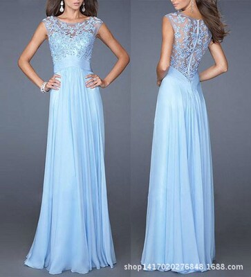 2016 Summer Women Party Gown Long Lace Dress Night Dresses女