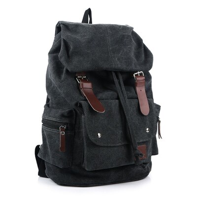 men student school bags canvas backpack Leisure travel bags