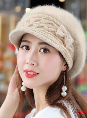 加绒加厚保暖帽 Women Winter Cap Autumn Hats Thicken Warm Hat