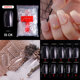 Acry French Artificial 500pcs Nail Nails Half Tips False Art
