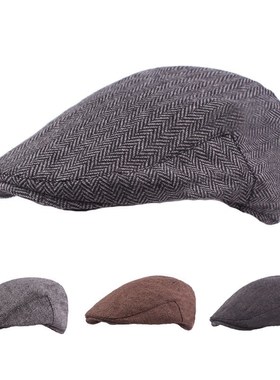 Creative Beret Men's Cap Cotton Simple Visor Hat Middle
