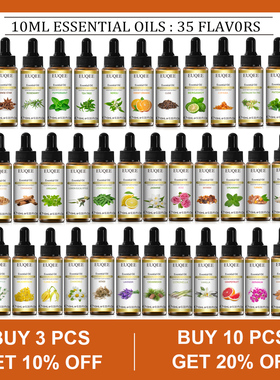 10ml with Dropper Natural Plant Essential Oil For Diffuser