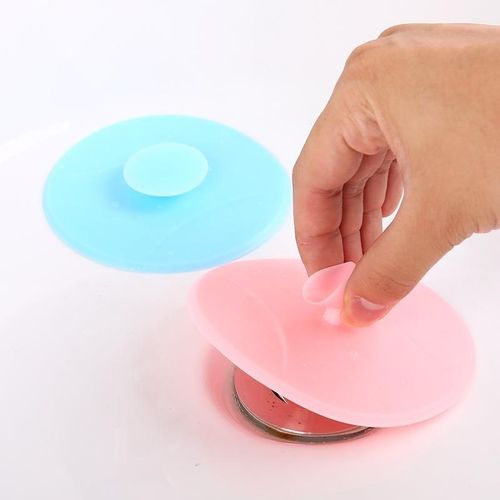 sucker type silicone drain cover kitchen sink water plug