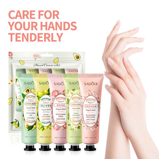 Hand Cream Skin Fruit Care Hands Plant Sets 5Pcs Lotion
