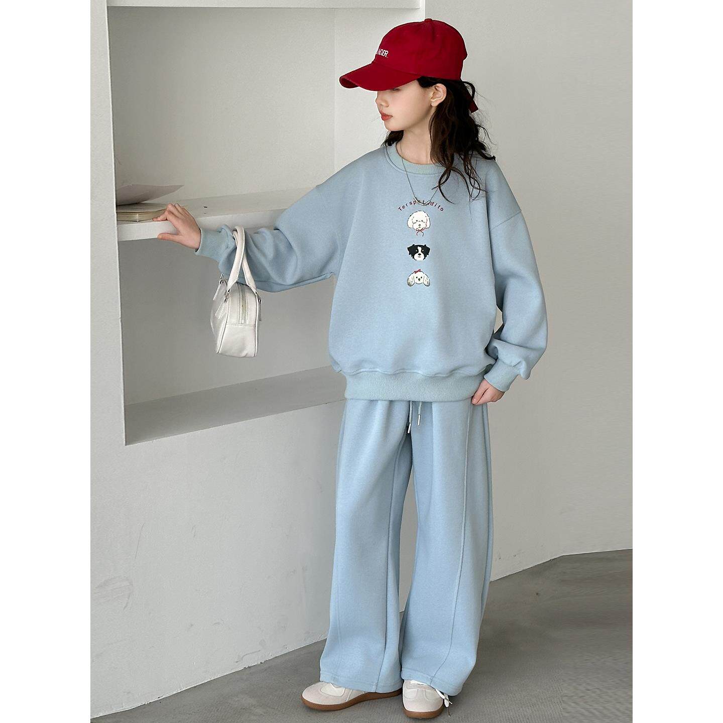 儿童春季新款两件套洋气2026韩系大童女童小女孩春秋衣服运动套装