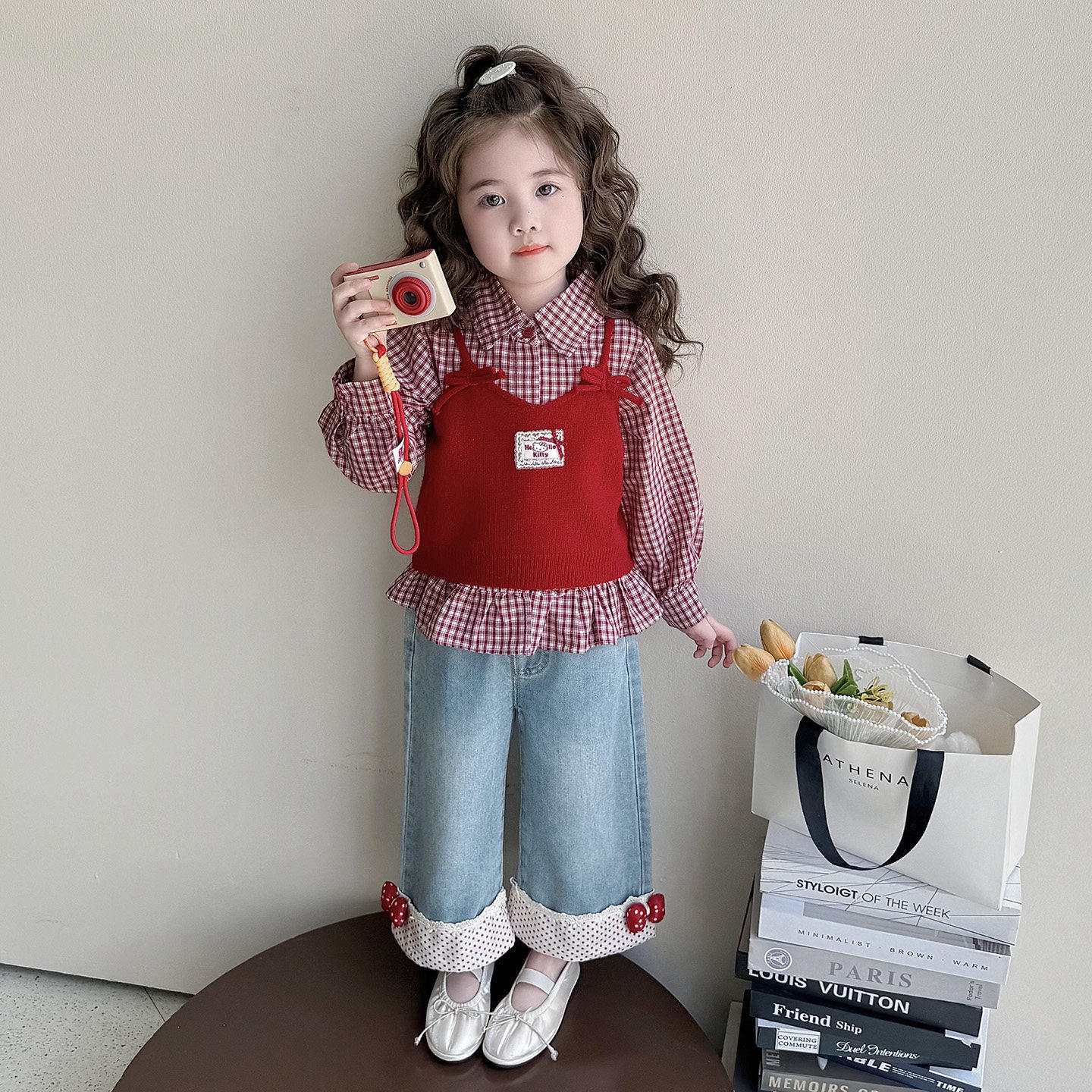 洋气卡通春装2026春秋款女童时髦休闲超运动套装好看儿童宝宝女