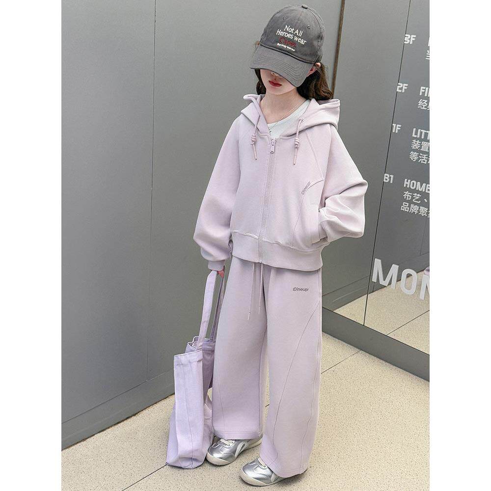 卫衣套装洋气春款运动装女童2026中大童潮女孩休闲两件套新款时尚