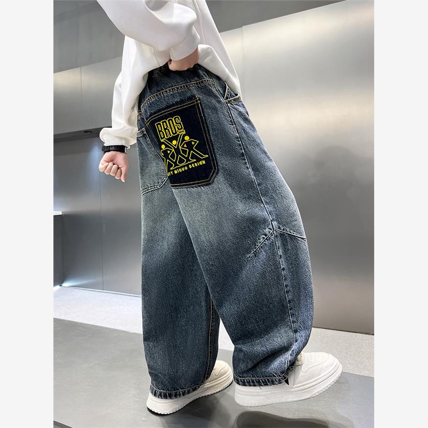 男童牛仔裤2025春秋新款