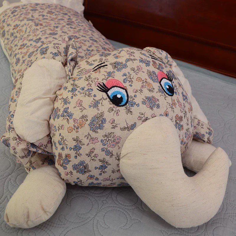 2026新款】大象荞麦枕头可拆洗卡通可爱枕头巨大只儿童抱枕安睡枕,床上用品,花草枕,淘宝优惠券,粉丝福利购,淘宝优惠卷