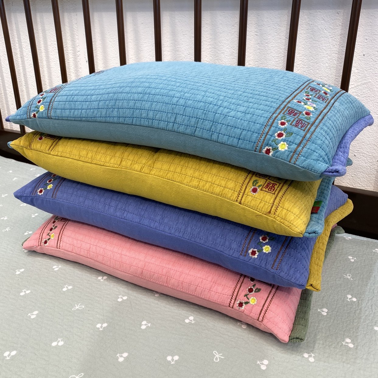 韩国纯棉砂洗刺绣全荞麦单人学生枕头颈椎枕可拆洗全棉纳米管助眠,床上用品,花草枕,淘宝优惠券,粉丝福利购,淘宝优惠卷