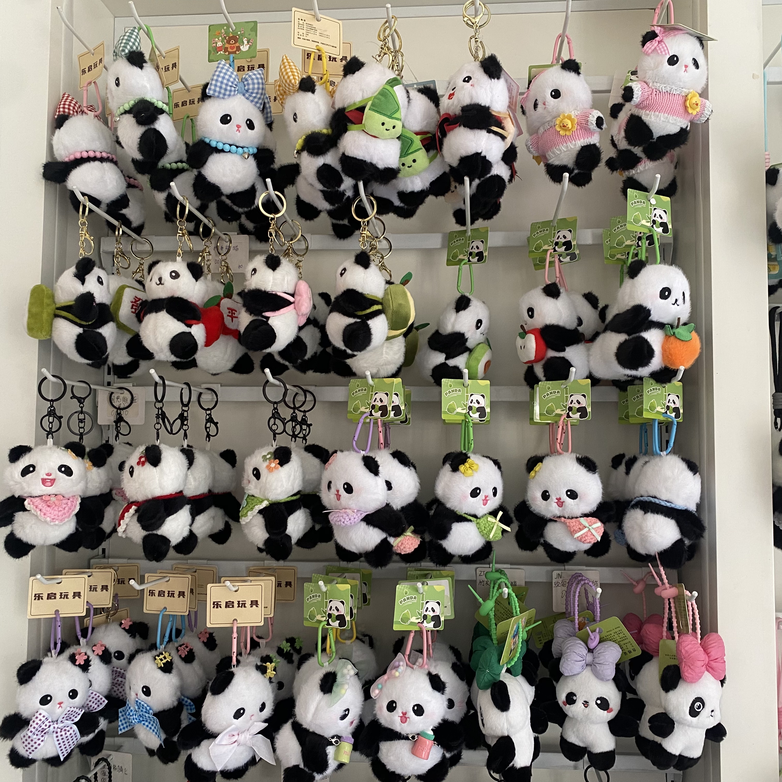 可爱背包小熊猫挂件毛绒玩具公仔钥匙扣包包书包小挂件成都纪念品