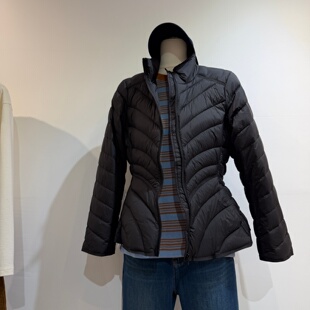 2026冬新款沙漏型收腰立领排骨羽绒服显瘦设计感90白鸭绒轻薄外套