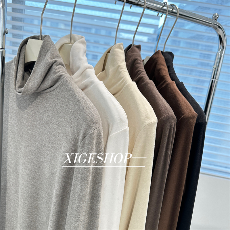 长袖韩系加厚堆堆领女