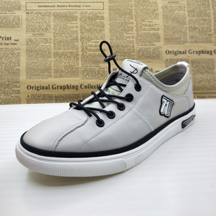 撤柜清仓真皮头层牛皮软底一脚蹬豆豆鞋百搭乐福鞋防滑休闲男皮鞋