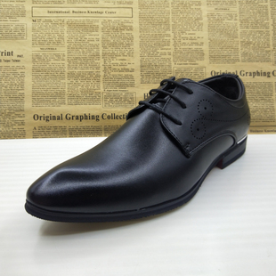 42码孤品真皮商务正装英伦风加绒保暖防滑透气通勤职业秋冬男皮鞋